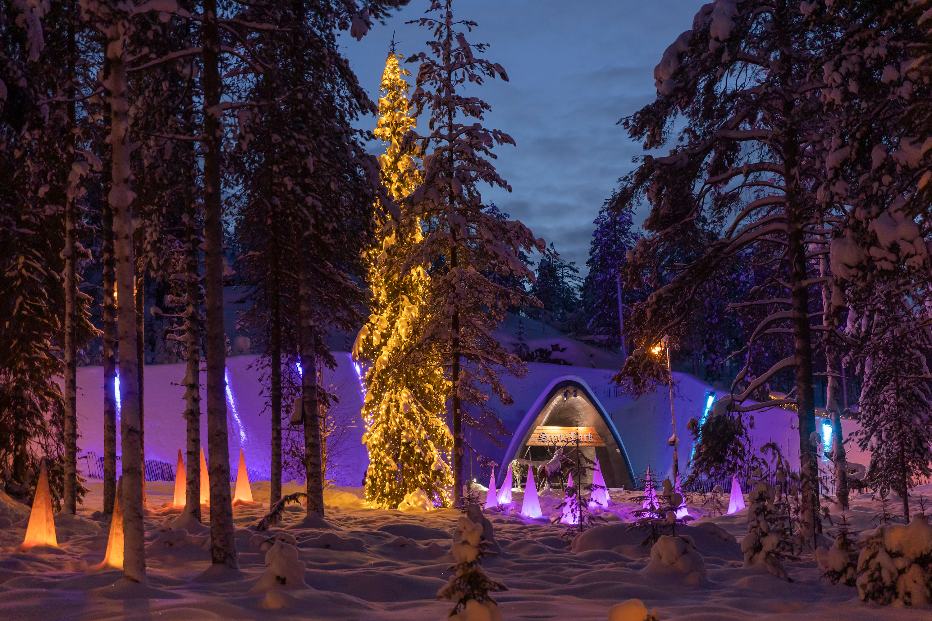 SantaPark is underground Christmas themepark in Rovaniemi Lapland.
