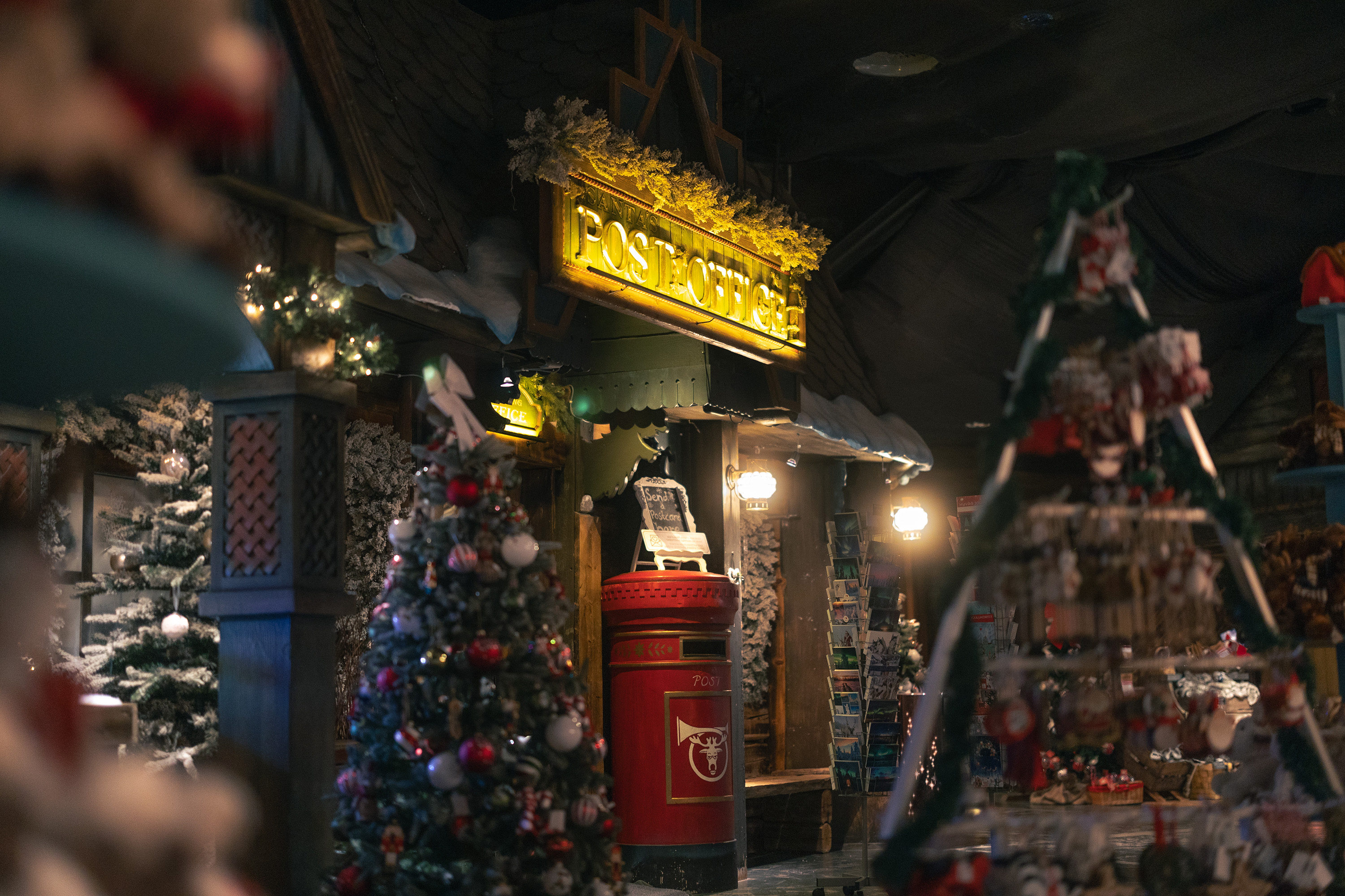 Underground post office at SantaPark, Rovaniemi.