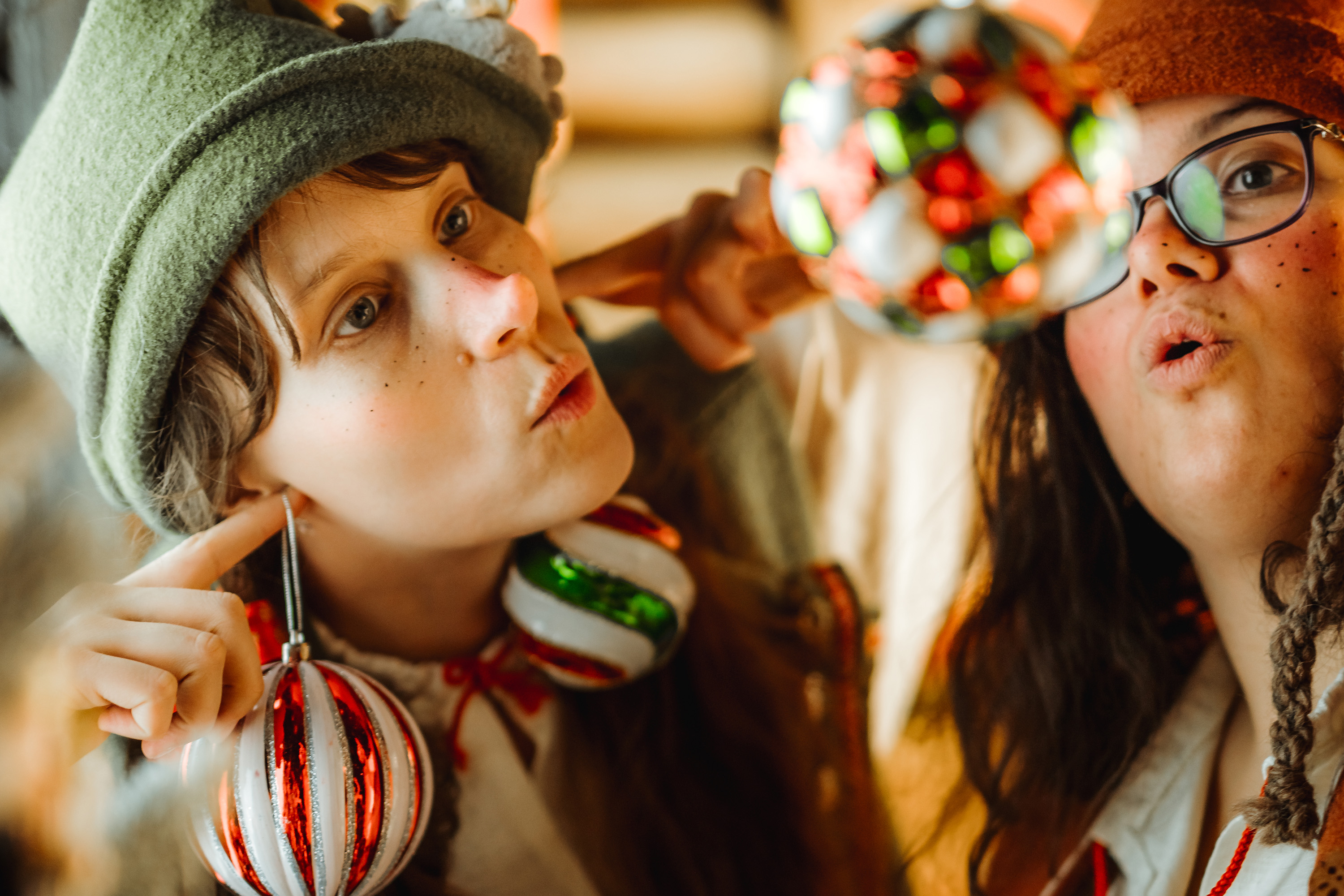 SantaPark elves enjoying Christmas fun in Rovaniemi.